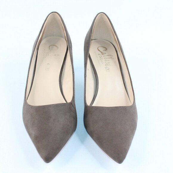 Callisto Of California Athena Alexander Womens Sz 9M Brown Faux Suede Heels - Picture 3 of 11